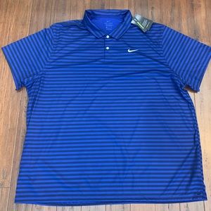 Brand new/ never worn Nike Dri-fit striped golf polo 4xl